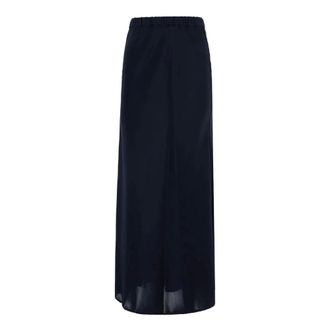 Max Mara Maxi Rok - Dames - Rokken - Blauw - Maat: M Zijde