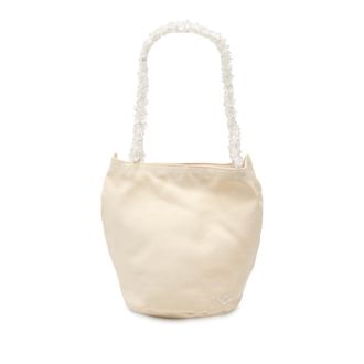 Bottega Veneta Tweedehands Canvas Crystal Handtas