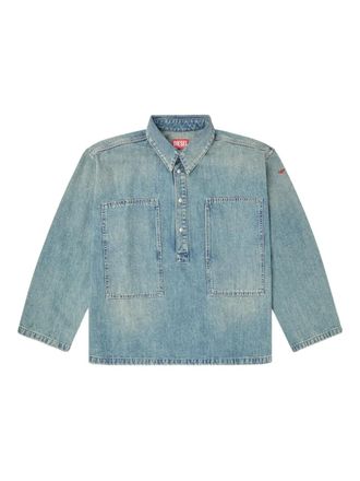 Diesel pocket-detail denim shirt - Blue