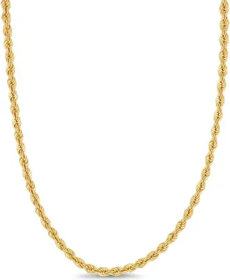 Bony Levy Mens 14K Gold Rope Chain Necklace, 3.7mm in 14K Yellow Gold at Nordstrom, Size 22