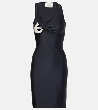 Coperni Emoji embellished jersey minidress