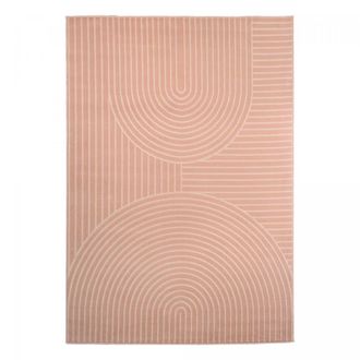 Un amour de tapis Alfombra de sal&oacute;n tejida contempor&aacute;nea, rosa 200x290