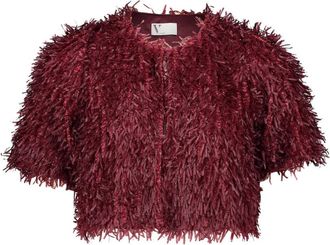 Vera Mont Dames, Jassen, Rood, Maat: 2XL Leer
