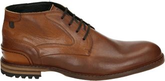 Floris Van Bommel Casual Leren Schoenen Cognac Kleur - Heren - Veterlaarzen - Bruin - 44 EU - Leer - Schoenen