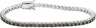 Suzy Levian Pav&eacute; Tennis Bracelet in Brown at Nordstrom Rack