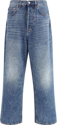 Haikure Wijde Jeans met Lage Taille - Heren - Regular Fit Jeans - Blauw - W34 - Katoen - Jeans