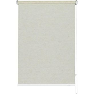 Gardinia Tenda a rullo con catenella laterale, Installazione a parete, soffitto o nicchia, Trasparente, Opaca, Kit di montaggio incluso, Silvalin Naturale, 92