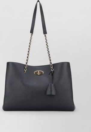 Mulberry lily small chain shoulder tote pebbled texture