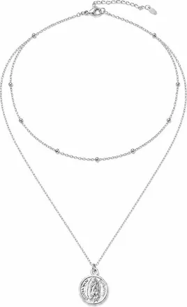Argento Vivo Guadalupe Double Layer Necklace in Silver at Nordstrom