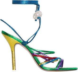 The Attico Multicoloured Eve 110 Strappy Sandals Size 39.5