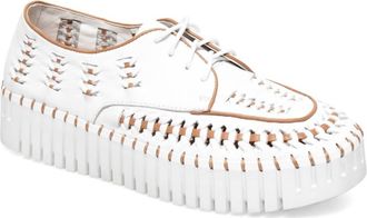 Silent D Womens Brodies Sneaker In White