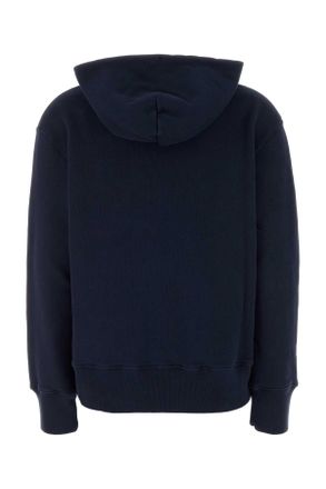 Autry Womens Navy Blue Cotton Main Wom Sweatshirt A2jb Exterior: Felpe