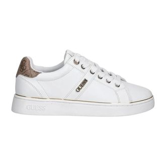Guess Schoenen, Dames, Wit, 38 EU, Leer, Schoenen > Sneakers
