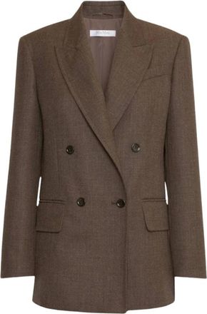 Max Mara Jassen, Dames, Bruin, XS, Blazers