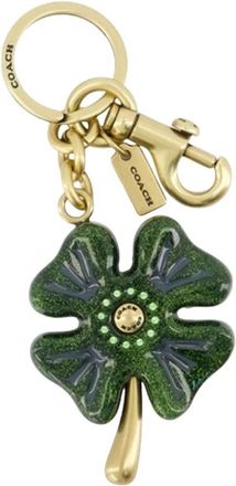Coach Keyrings, female, Multicolor, Size: ONE SIZE Four Leaf Clover Bag Charm