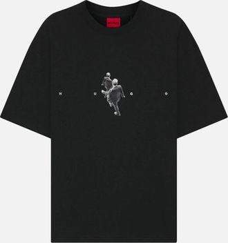 HUGO BOSS Mens HUGO Dollo T-Shirt 001 Black - Size: 36