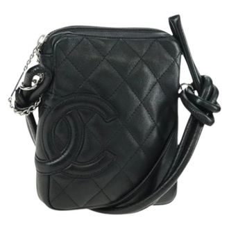 Chanel Pre-owned Cross Body Bags, female, Black, Size: ONE SIZE Pre-owned Vintage Shoulder Bag