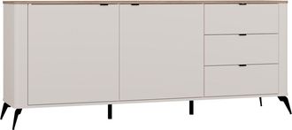 Topeshop Cordoba 2d3s Kashmir Beige Oak Castello Locker 3 Drawers Silent Domik