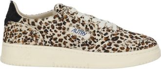 Autry Animal Print Pony Leather Low-Top Sneakers