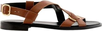 Maison Toufet Schoenen, Dames, Bruin, 41 EU, Leer, Maelys Sandaal