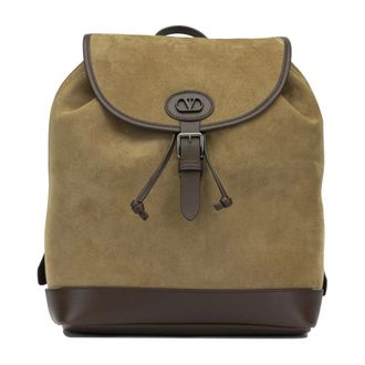 Valentino Garavani Antibes Casual Rugzak - unisex - Tassen - Beige - Maat: ONE Size Leer