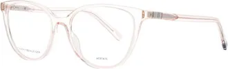 Tommy Hilfiger Ladies Pink Rectangular Eyeglass Frames Th 1964