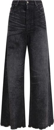 Diesel Cotton Relaxed Fit Womens Jeans