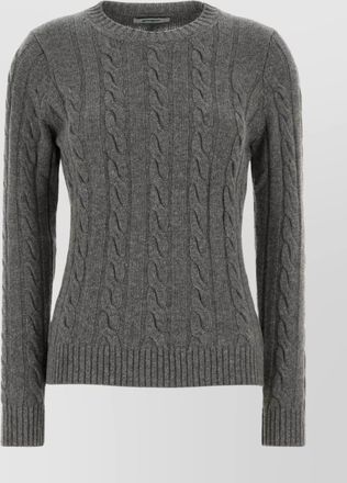 Gimaguas cable knit crew neck sweater