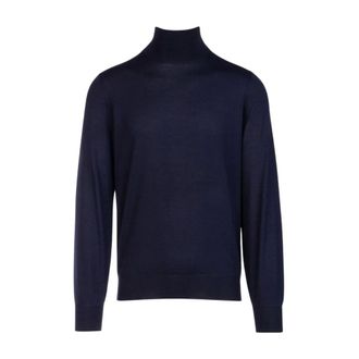 Brunello Cucinelli Coltrui - Heren - Truien - Blauw - Maat: 3XL Wol