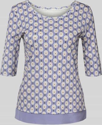 Marc Cain T-Shirt mit 1/2-Ärmel in Lavender, Größe 38