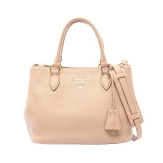 Prada Pre-owned Vintage Handbag - Dames - Pre-owned - Beige - Maat: ONE Size Leer