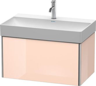 Duravit Duravit Xsquare Unidad De Tocador De Pared 78.4x46.0 Cm,1 Extra&iacute;ble, Para Lavabo Durasquare 235380, Color (frente/cuerpo): Perla De Albaricoque Laca D