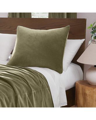 Brooklyn Loom Matte Cotton Velvet Euro Sham