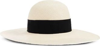 Tom Ford Cappello in paglia a tesa larga - Toni neutri