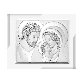 OEM Cuadro Moderno Plateado De La Sagrada Familia Sobre Tabla Blanca 25x20 Tama&ntilde;o: 25x20cm Sku: Vl871bi