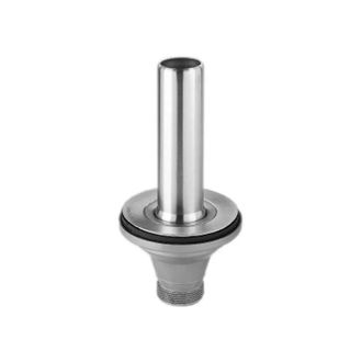 Lira Residuos con tubo de rebosadero de acero inoxidable de 170 mm para un di&aacute;metro de fregadero de 90 mm