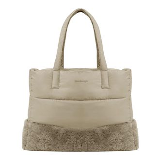 Bomboogie Bolso tote acolchado bimaterial - Bags - Hombre - Beige - ONE SIZE