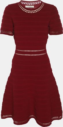 Sandro Burgundy Knit Short Dress