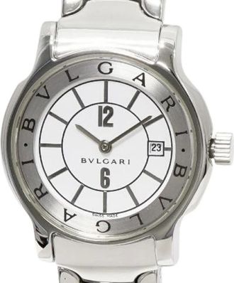 Bulgari Pre-owned Watches, female, White, Size: ONE SIZE Pre-owned Stainless Steel watches