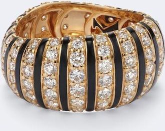 Kamyen Jewellery Sandra 18kt gold and enamel ring with diamonds