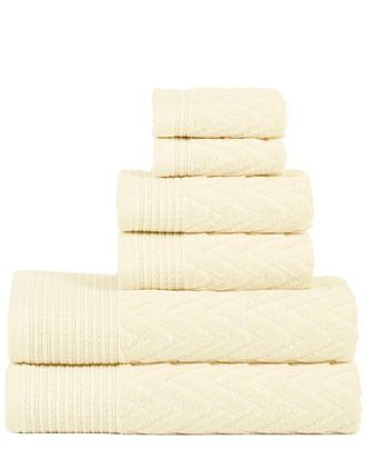 Superior Chevron Soft Super Absorbent 6Pc Cotton Towel Set