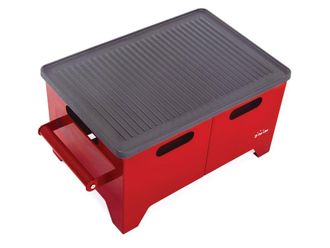 Purline Barbacoa de etanol 1.2L en acero negro y plancha de hierro