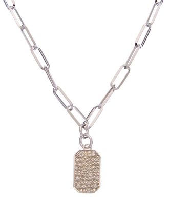 Meshmerise 18K Over Silver 0.12 Ct. Tw. Diamond Necklace