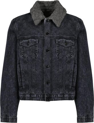 Fendi Blouson - Heren - Spijkerjassen - Zwart - XL - Katoen - Jassen