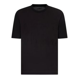 Emporio Armani Zwarte korte mouw T-shirt - Heren - T-shirts - Zwart - M - Tops