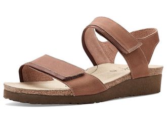 Naot Aisha Arch Pro Womens Wedge Shoes Latte Brown Leather/Cognac Leather : EU 41 (US Womens 10) M