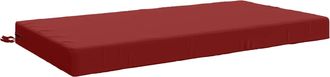 vidaXL Almohada Para El Asiento Soest 100% Poli&eacute;ster Rojo Vino Vidaxl