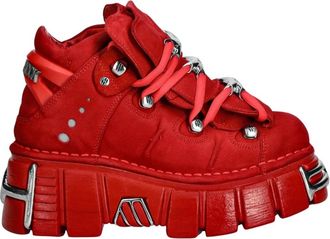 New Rock Enkellaars - Dames - Veterlaarzen - Zwart - 39 EU - Leer - Schoenen