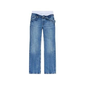 Alexander Wang Fold-over Layered Jeans