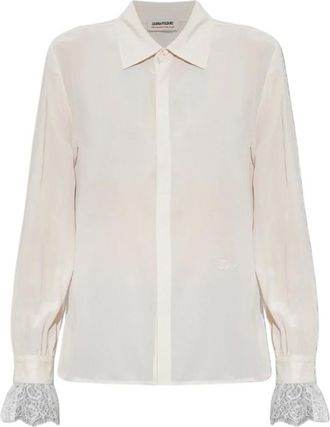 Zadig&Voltaire Camicia in pizzo Thely - - Blouses & Shirts - Donna - Beige - L